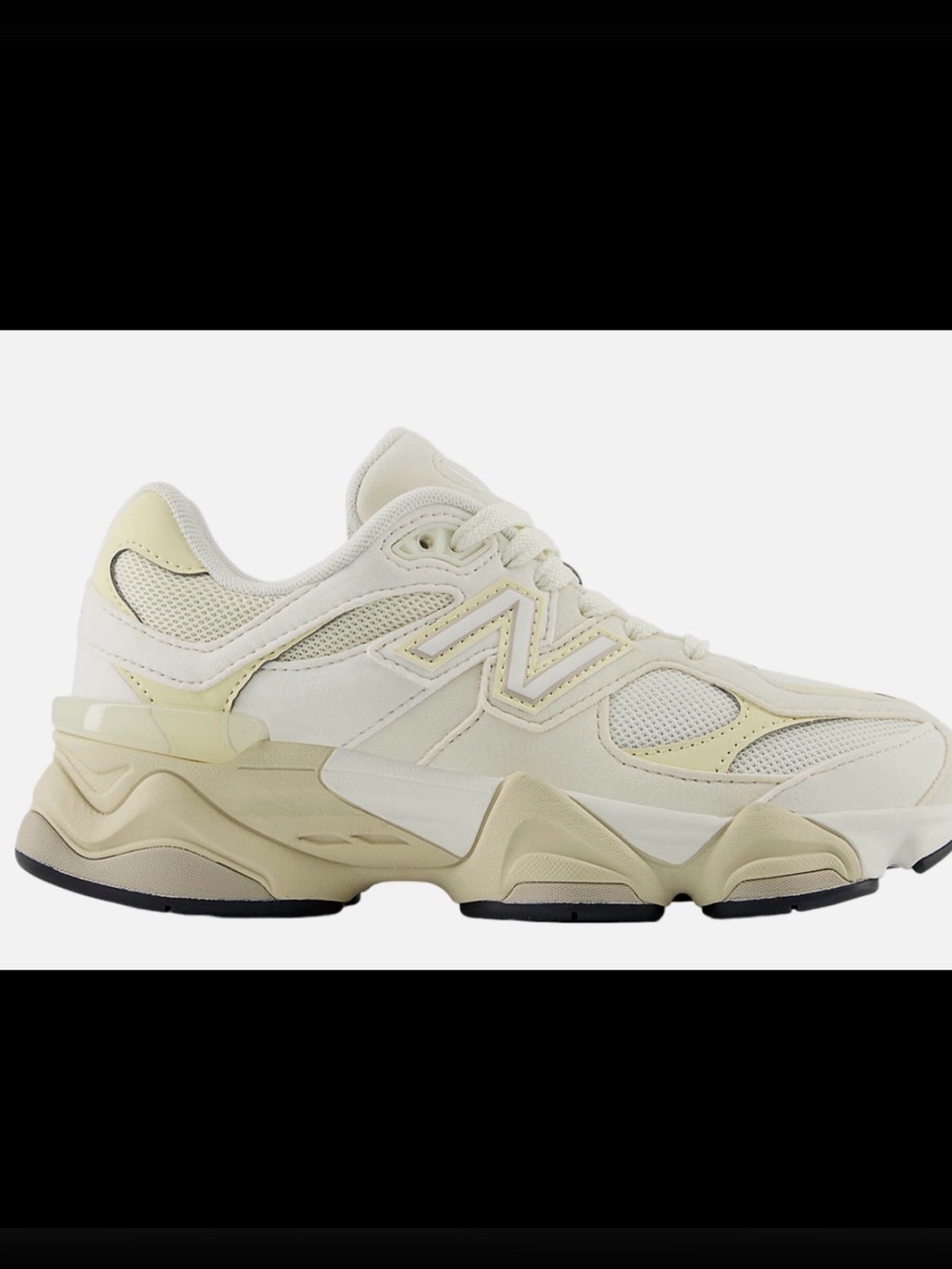 New Balance Women's Cream and Pale Yellow Chunky Sneaker
